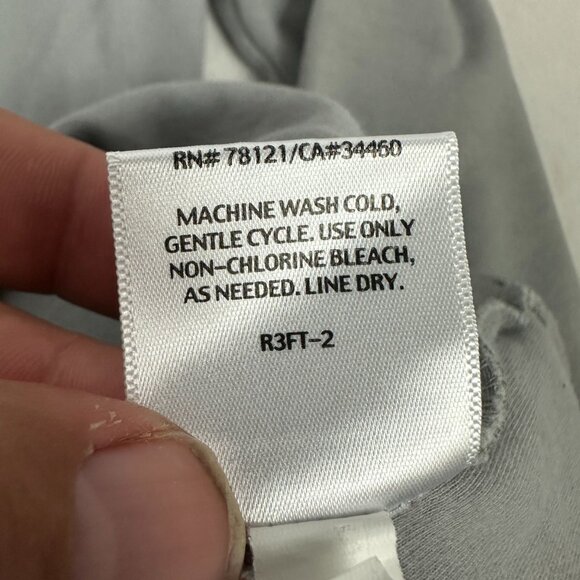 Eileen Fisher Womens 3/4 Sleeve Scoop Neck Top Medium 100% Cotton Gray - Picture 5 of 5